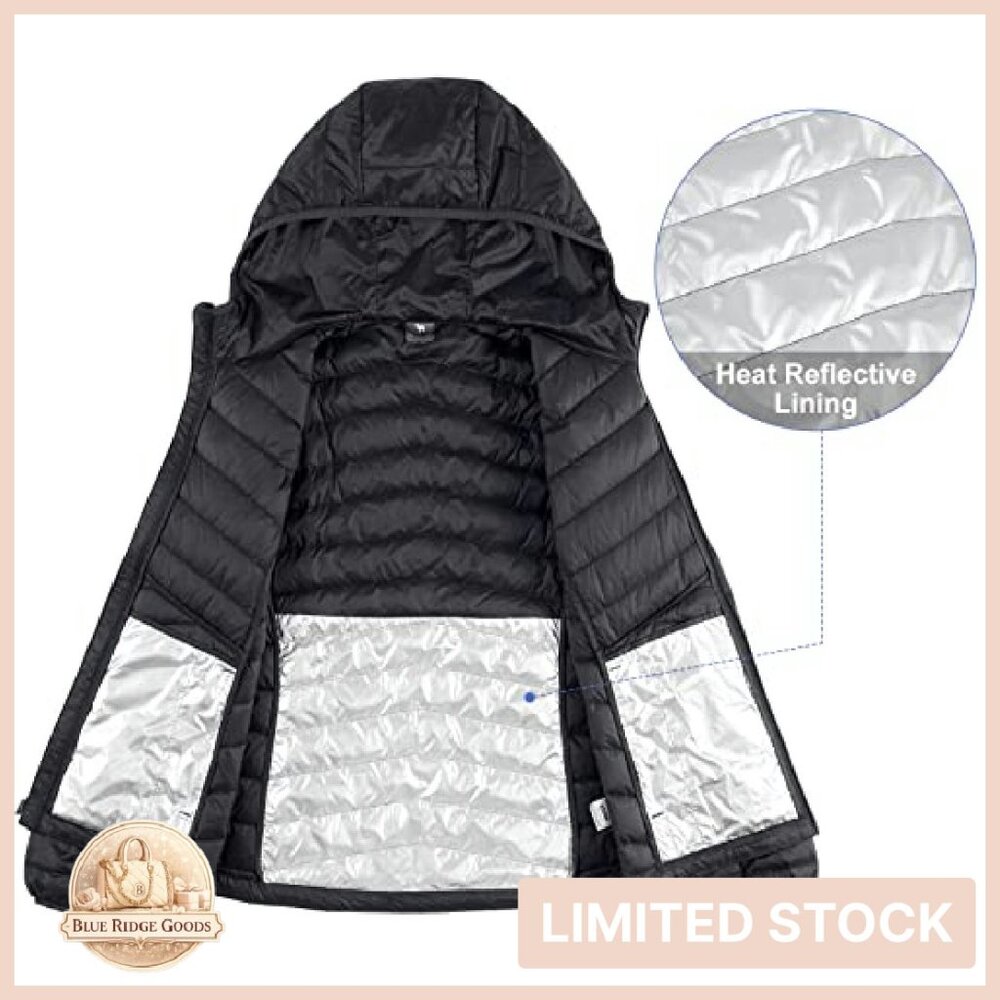 Lightweight Packable Down Jacket Hooded Puffer In… - image 3